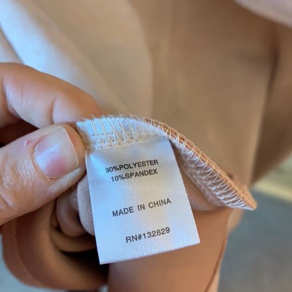 NWT REVOLVE SUPERDOWN Rebecca Strapless Shoulder Ruffle Cream Mini Dress Size XL - Picture 10 of 11